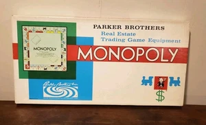 Juego de mesa Parker Brothers Monopoly 1961 vintage con instrucciones incompletas  - Imagen 1 de 14