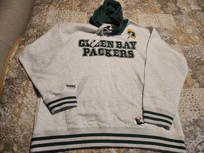 Sudadera con Capucha Green Bay Packers Brett Favre Mitchell & Ness Vintage Talla Grande Foto 1 de 3