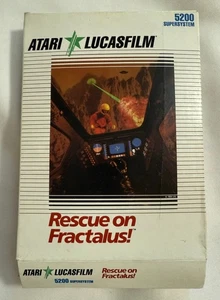 Rescue on Fractalus! LUCASFILM Atari 5200 New (box popped open, box wear) READ - Picture 1 of 4