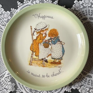 Vtg. 1972 Holly Hobbie Collector's Edition Plate Happiness - Picture 1 of 4