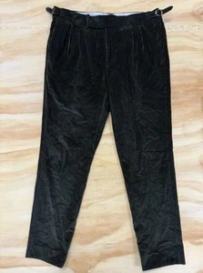 SuitSupply Straight Leg Pants Winter Pure Cotton Corduroy by Pontoglio Italy 42R - Picture 1 of 6