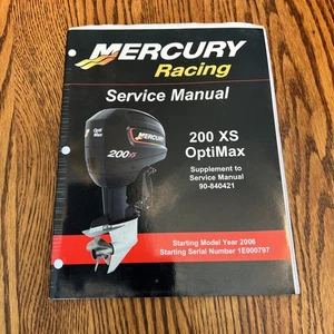 Mercury Racing 200 XS OptiMax Supplement 90-840421 Service Manual 90-8M8020357 - Bild 1 von 4