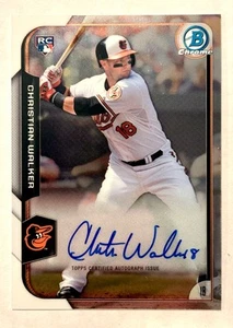 2015 Bowman Chrome Auto Christian Walker RC - Imagen 1 de 2