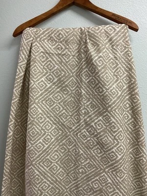 CORTINA UMBRAL (1) LENGÜETAS TRASERAS BLANCO TOSTADO 48" X 84" 100% ALGODÓN GRANJA Foto 1 de 4