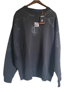 ny giants Hugo Boss Sweatshirt Black Size XL Nfl - Picture 1 of 9
