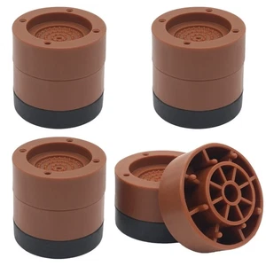 HANIHUA 4 Sets Bed Furniture Risers Brown 1 inch or 2 inch Heavy Duty Adjusta... - Picture 1 of 6