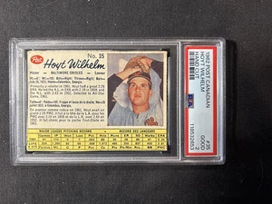 1962 Post Canadian Hand Cut grade 2 #35 Hoyt Wilhelm - Picture 1 of 2