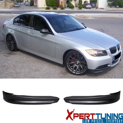 Fits 05-08 BMW E90 PP Front Bumper Lip Painted #A22 Sparkling Graphit Metallic Foto 1 de 4