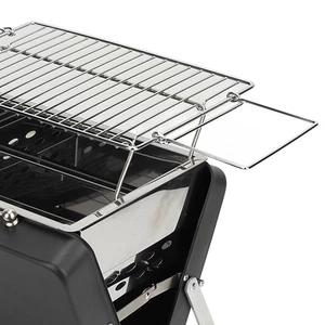(Schwarz) Tragbarer Holzkohlegrill Grill Klappbar Notebook Grill für Camping Outdoor HG - Bild 1 von 22