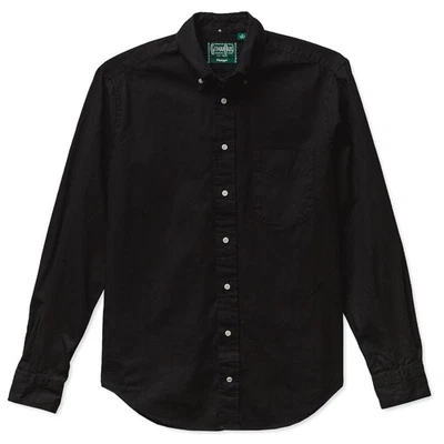 Gitman Vintage $250 NWT Black Overdye Oxford 100% Cotton Button Down Shirt XL - Image 1 of 4