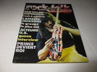EDDIE VAN HALEN Rock & Folk magazine September 1984 Queen - Image 1 of 3