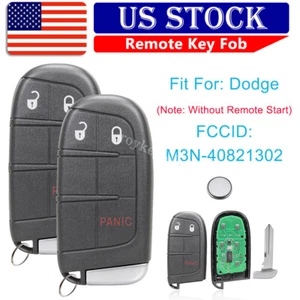 2 For 2013 - 2016 Dodge Journey Durango Dart Remote Control Key Fob M3N40821302 - Photo 1/9