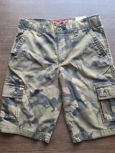 Arizona Jeans Co.Men's Cotton Brown Camo Cargo Shorts Sz 18 
