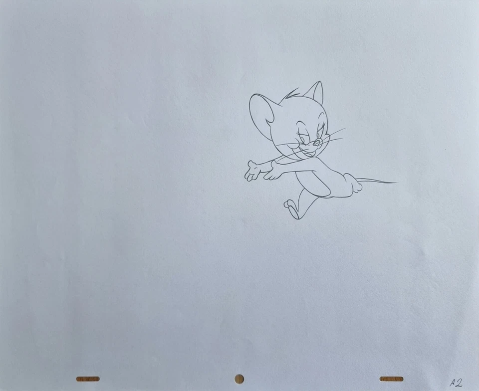 WARNER BROS Animation Art Cel Production Drawing Tom & Jerry MOUSE #75 - Image 1 of 1