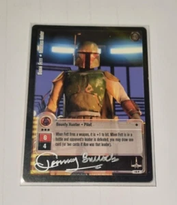 Star Wars Jedi Knights 19P Boba Fett signed by Jeremy Bullock card - Bild 1 von 4