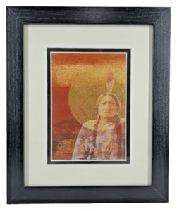 Bilderrahmen 10x12 schwarz Holz - Glas - Bild 1 von 2