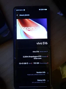 TIK TOK And CAP CUT 512GB VIVO S16 Unlocked   - Picture 1 of 5