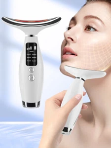 Neck Anti Wrinkle Face Beauty Device Skin Lifting Tighten Rejuvenation Massager - Picture 1 of 14