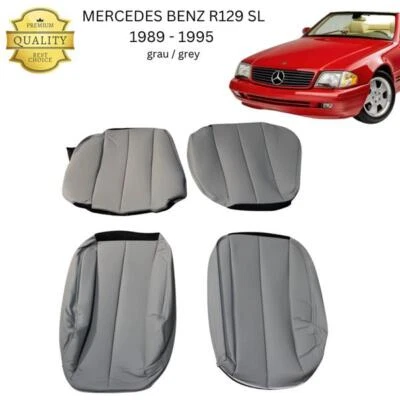 Mercedes-Benz R129 SL Seat Covers SET 1989 - 1995 Gray - Image 1 of 3
