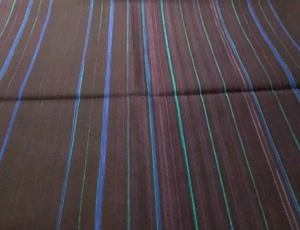 2 Yds Ricky Tims' Rhapsodie Coloree Red Rooster #16814 Multicolor Stripe Fabric - Picture 1 of 3