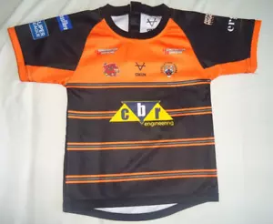 Castleford Tigers Oxen Home rugby league shirt Infants / kids 24" Chest 16" Long - Picture 1 of 5
