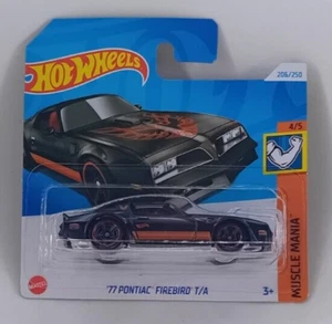 Hot Wheels - '77 Pontiac Firebird T/A - schwarz - 2024 - 206/250 - Muscle Mania - Bild 1 von 2