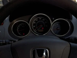 For Honda Jazz / Fit I 2000-2008 Chrome Gauge Trim Dial Rings Polished Alloy x3 - Picture 1 of 6