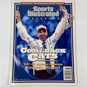 Signed Nigel Johnson 1998 Sports  Illustrated Kentucky Wildcats Natl Champions - Picture 1 of 8