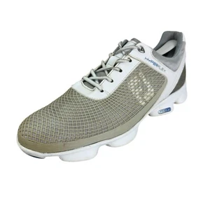 FootJoy Men's 10M Hyperflex Golf Shoes White/Sage/Silver Tornado Cleats 51022 - Picture 1 of 13