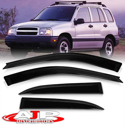 Window Visor Sun Shade Vent Rain Guard For 1999-2004 Chevy Tracker Suzuki Vitara - Image 1 of 4