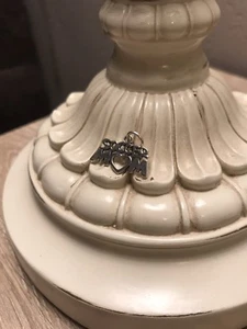 Ciondolo o ciondolo nuovo argento sterling .925 sport cuore calcio mamma - Foto 1 di 3