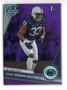 2023 Bowman Chrome University Purple Diamond Refractor /399 Dani Dennis-Sutton - Picture 1 of 2