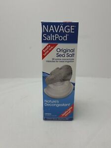 Genuine NAVÄGE Sea Salt Pods Saline 20pcs Capsules Irrigation Nasal Nose Cleaner