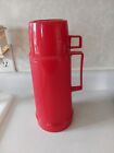 Vintage King Seeley Thermos Red Vacuum Sealed Insulated Bottle. Nice!