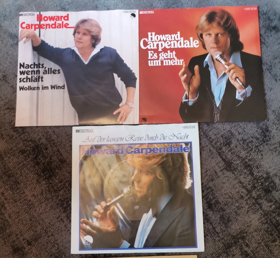 SB47: 3 Howard Carpendale 7" Singles Schlager Jukebox Party Sammlung VG+ VG+ TOP - Bild 1 von 1