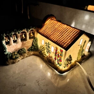 Mervyn's California Missions Lighted House San Juan Capistrano 1997 with Box - Picture 1 of 20