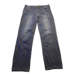 Avenue Denim gerades Bein weich blau Jeans Größe 16A - Bild 1 von 7