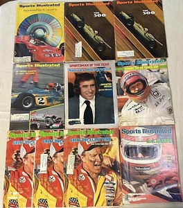 Lote de 10 cubiertas de carreras de autos Sports Illustrated 1966-1981 Indy 500 - Imagen 1 de 15