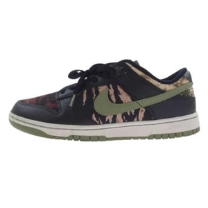 US11 NIKE DUNK LOW SE BLACK MULTI CAMO DH0957 001 2021 Used Mens Sneakers 27.5ｃｍ - Picture 1 of 9