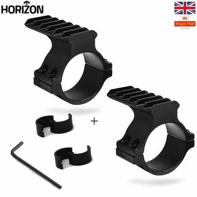 2 Set Rifle Picatinny Rail Laser Torch Scope Accessory Mount 30mm 25mm 1" Weaver - Image 1 of 4