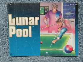 Lunar Pool manual - no game .... NES Nintendo 