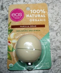 EOS NATURAL SHEA LIP BALM VANILLA 100% NATURAL NEW  - Picture 1 of 2