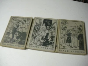 Chidrens's Gospel Stories Bible Stories & Old World Stories 3 Books 1950 51 & 52 - Imagen 1 de 12