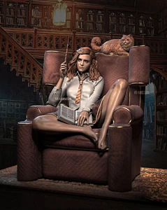 Hermoine im Gemeinschaftsraum Statue 3D Druck unbemalt/unmontiert - Bild 1 von 12
