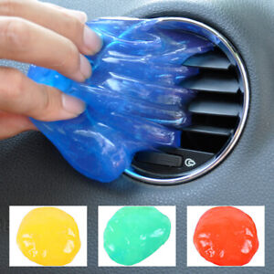 Yellow Car interior  Air Outlet Vent Dashboard Cleaning Glue Gum Gel