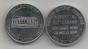 Los Angeles, Kalifornien Robert Ritterband American Vecturist Association Medaille - Bild 1 von 1