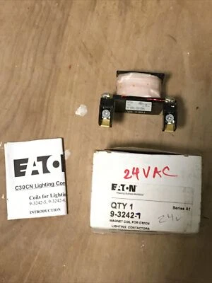 NEW EATON CUTLER HAMMER 9-3242-7 Coil for Light Contactor C30CN 24V 60Hz 20V50Hz - Image 1 of 3