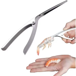 Stainless Steel Prawn Peeler Shrimp Deveiner Peel Device Creative Kitchen Tools - Picture 1 of 9