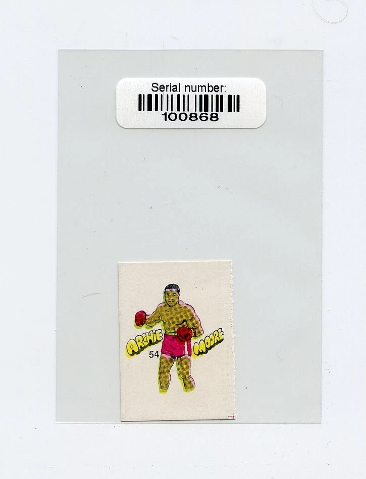 #100868 ARCHIE MOORE 1986 Venezuelan Boxing Card White Back Variation - Image 1 of 1