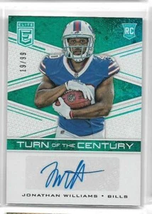 Jonathan Williams 2016 Elite Turn of the Century auto #d 19 / 99 BILLS - Picture 1 of 1